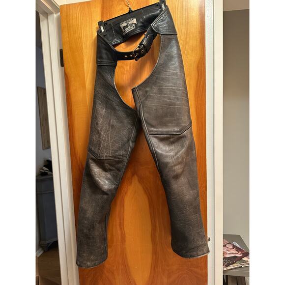 California creations leather chaps size small made in USA - Picture 1 of 15